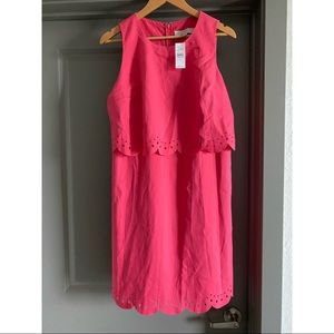 {Ann Taylor LOFT} Bright Pink Shift Dress - Sz 8